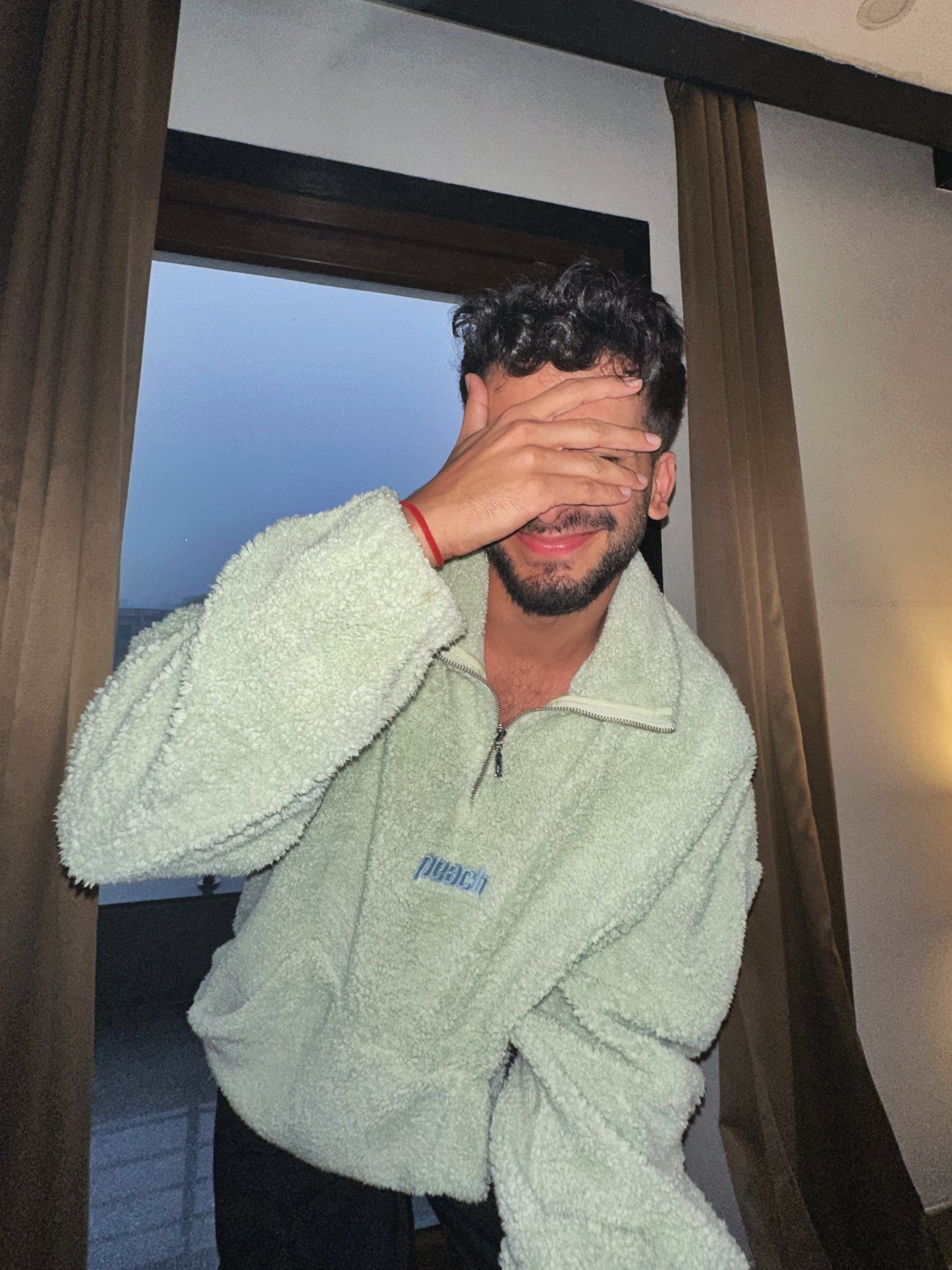 Sage Green Quarter Zipper