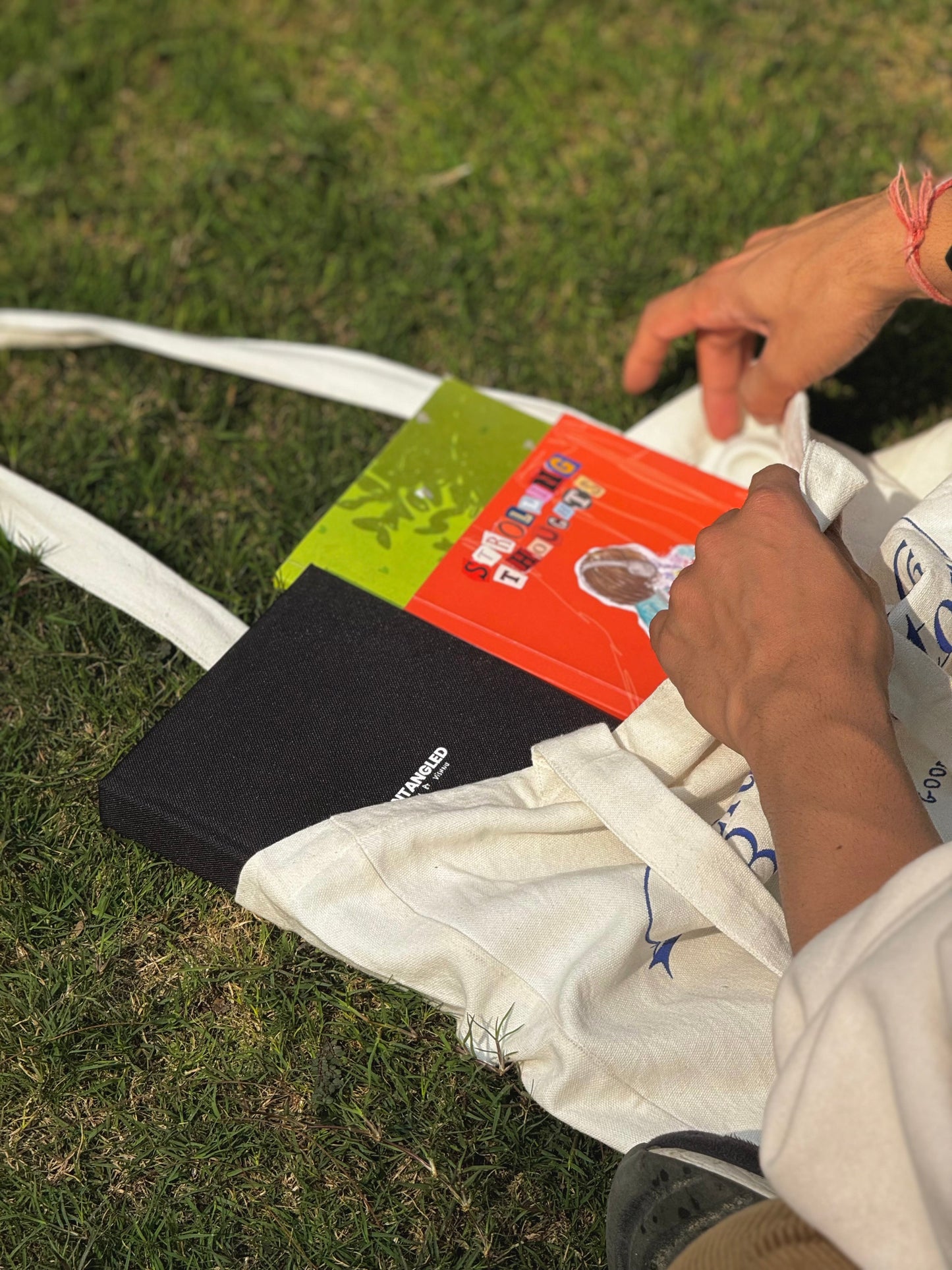 The Little Peach Tote Bag (Canvas Colour)