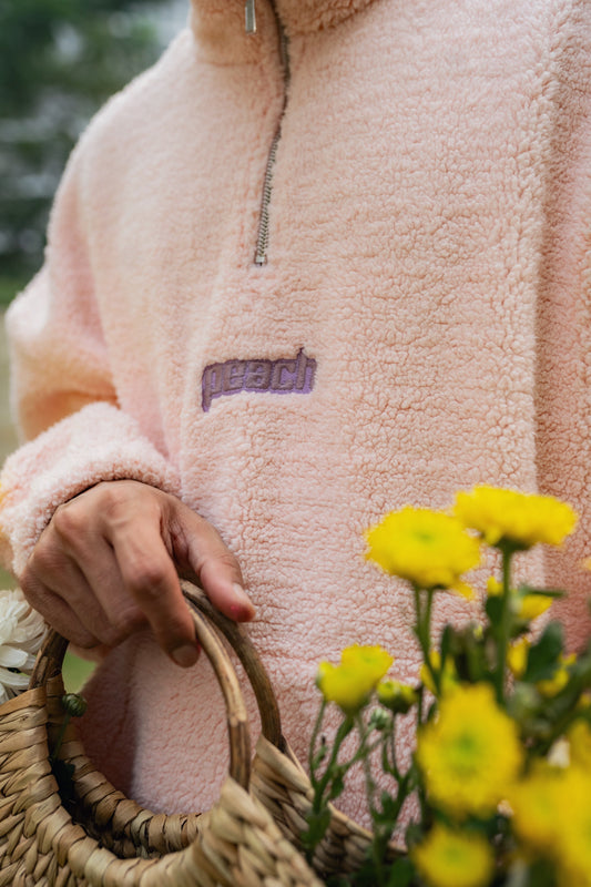 Blanched Rose Quarter Zipper