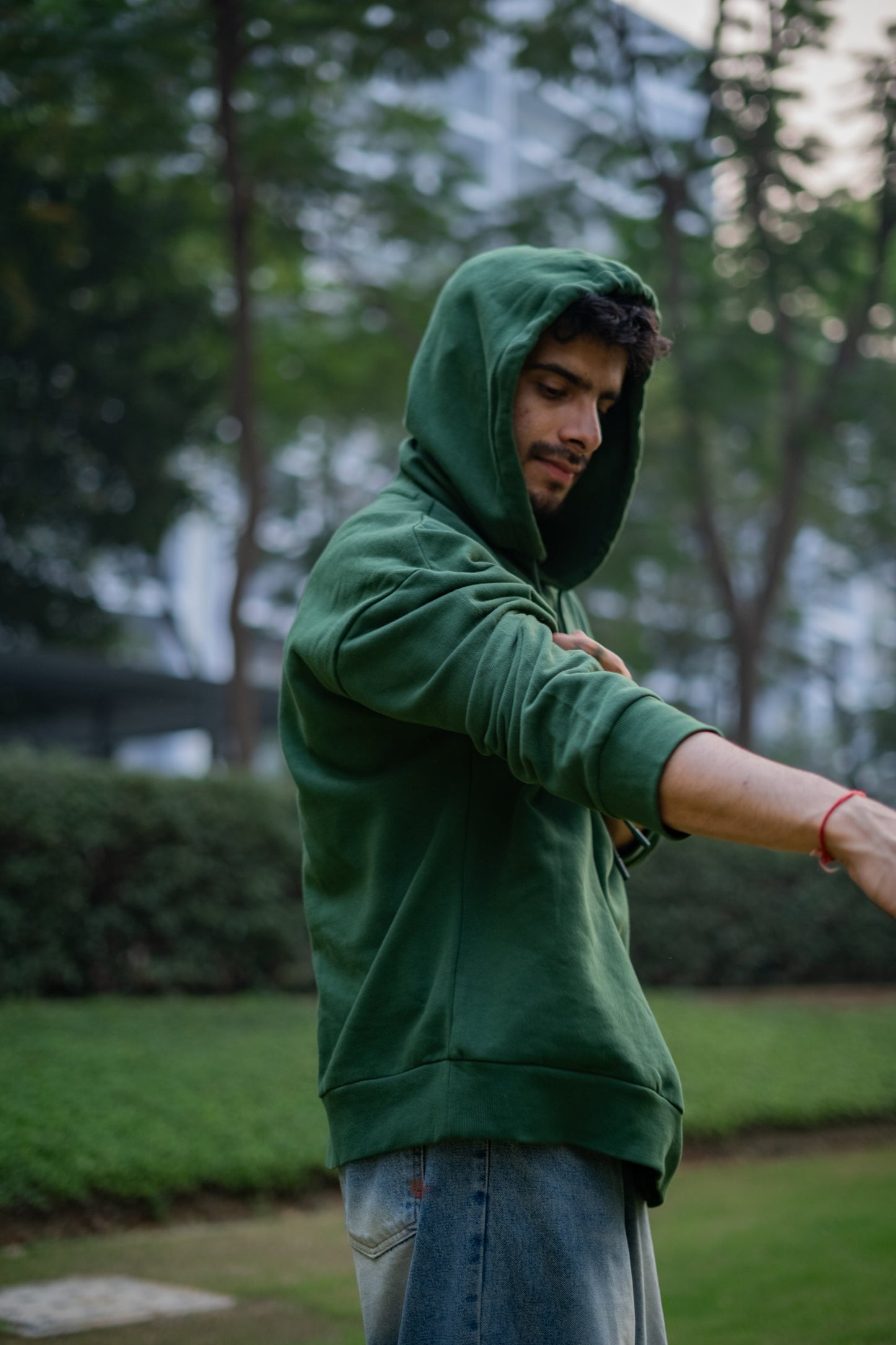 Abundant Green Oversized Hoodie
