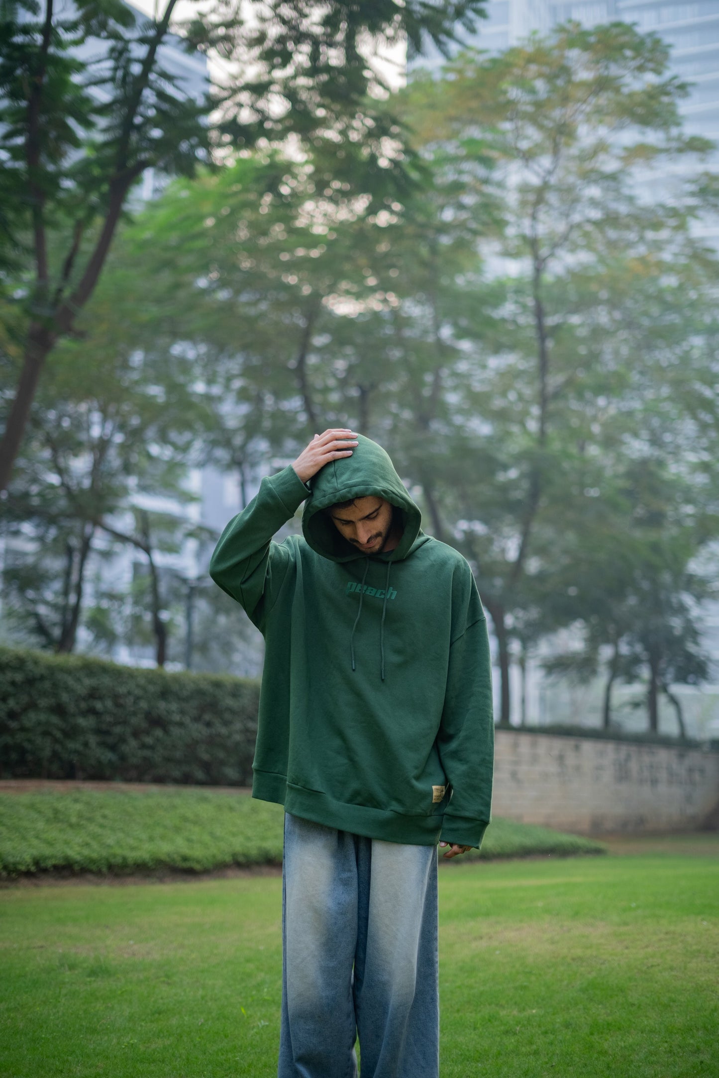 Abundant Green Oversized Hoodie