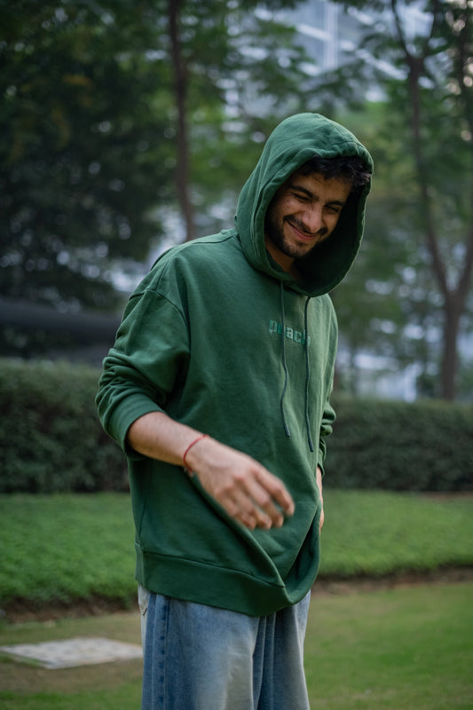 Abundant Green Oversized Hoodie