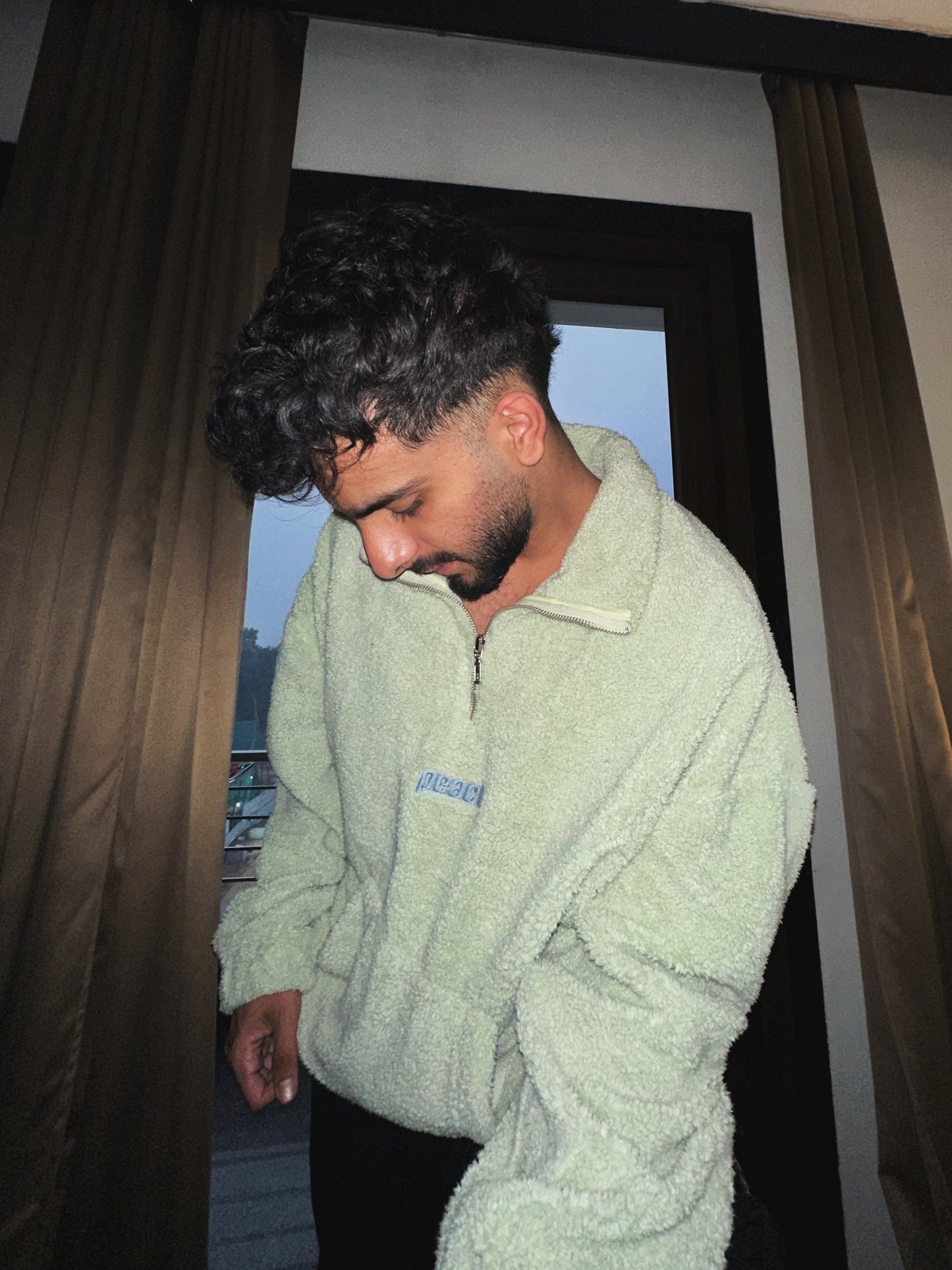 Sage Green Quarter Zipper