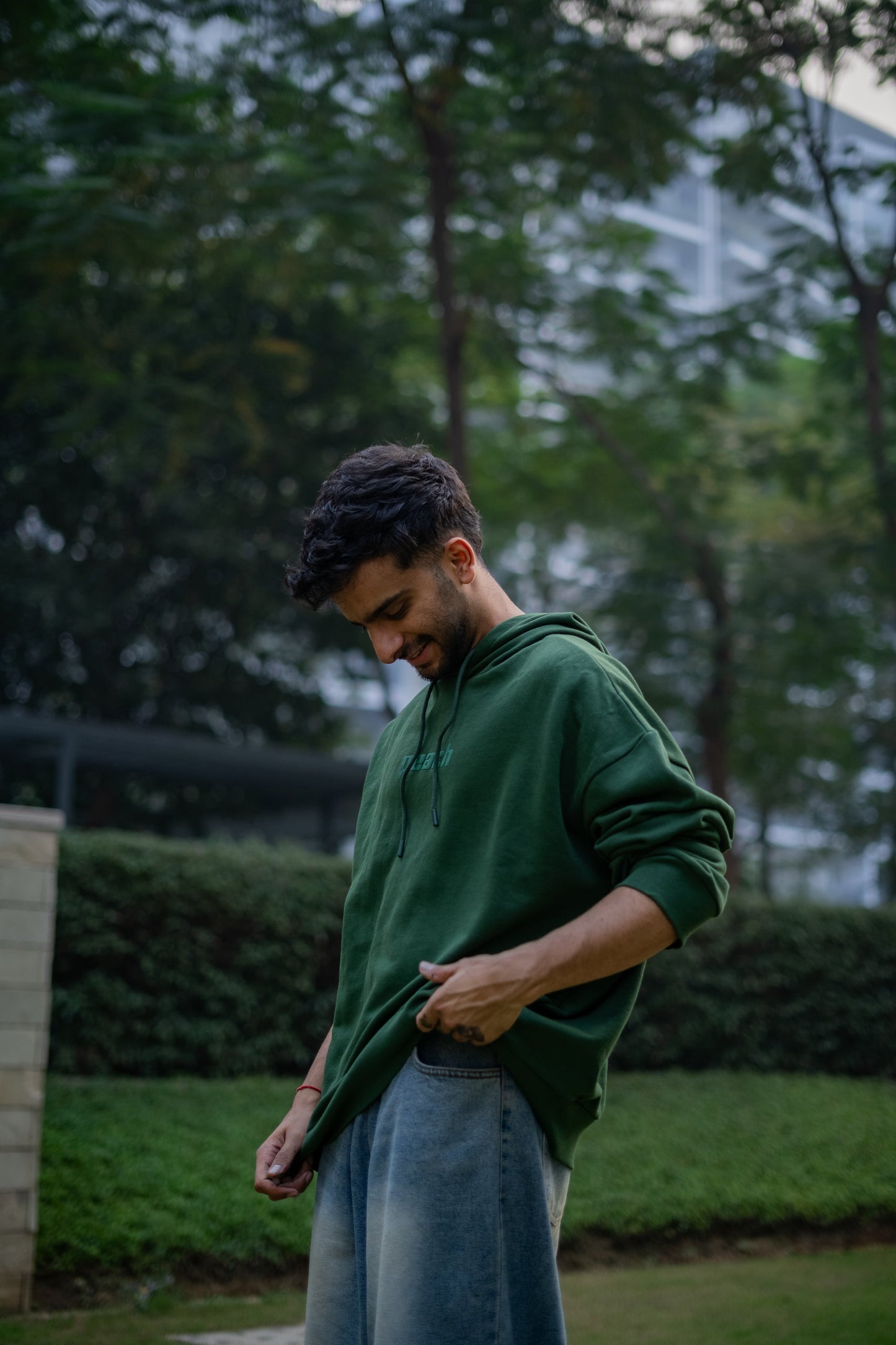 Abundant Green Oversized Hoodie