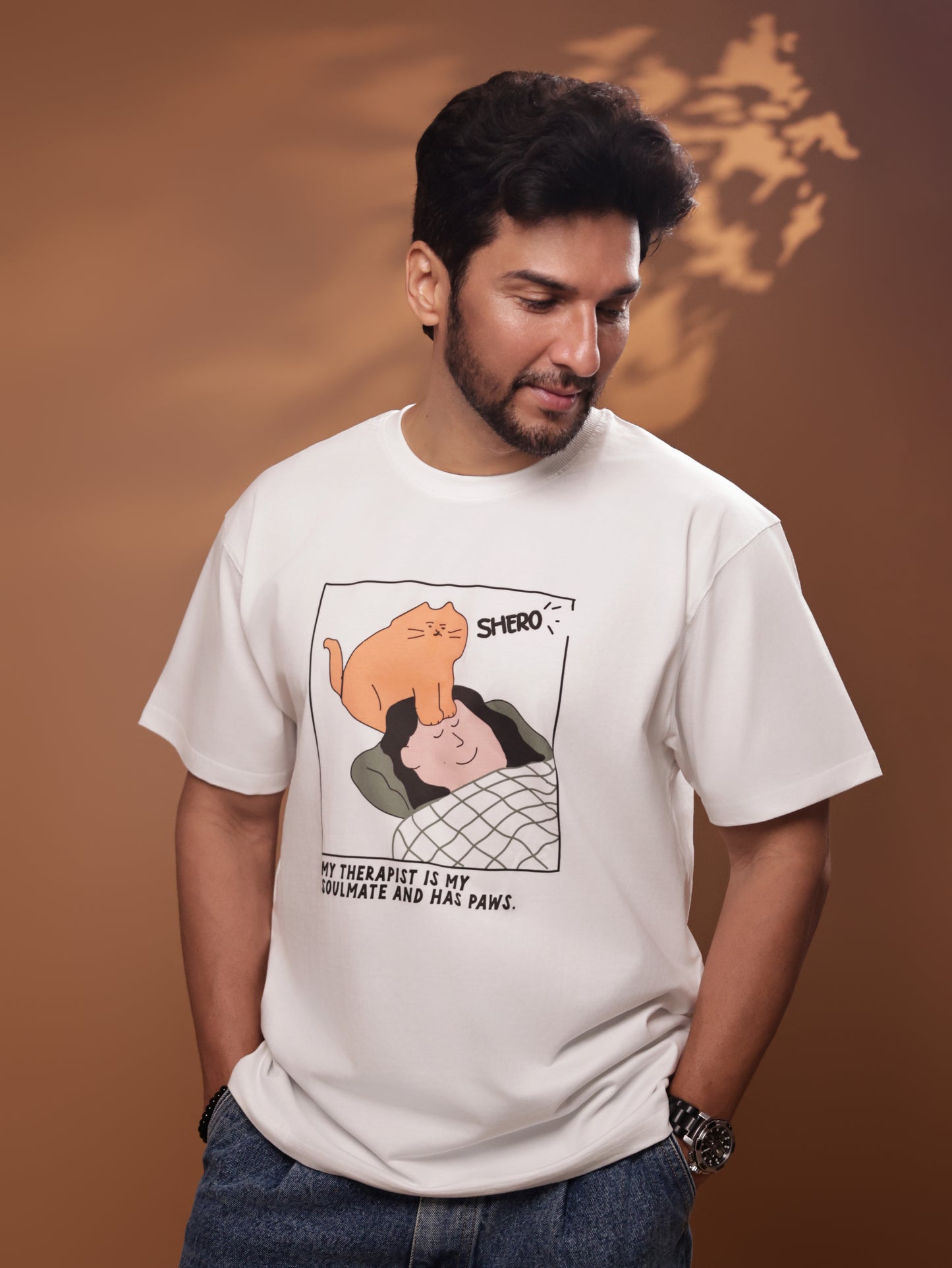 Therapist Cat Oversized T-Shirt