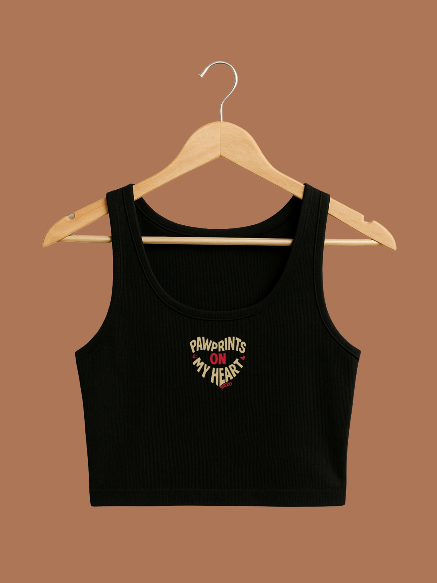 Paw Print Crop Tank