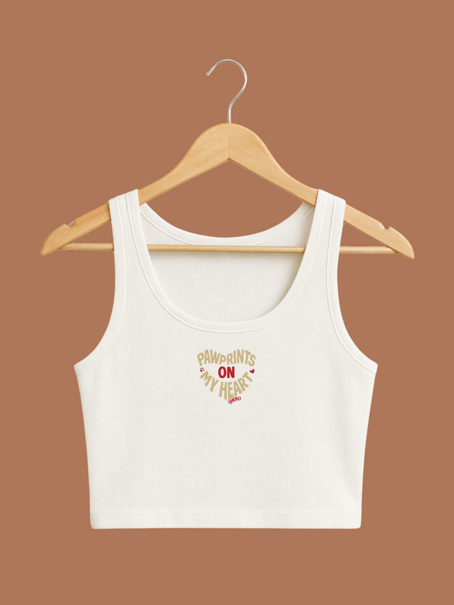 Paw Print Crop Tank