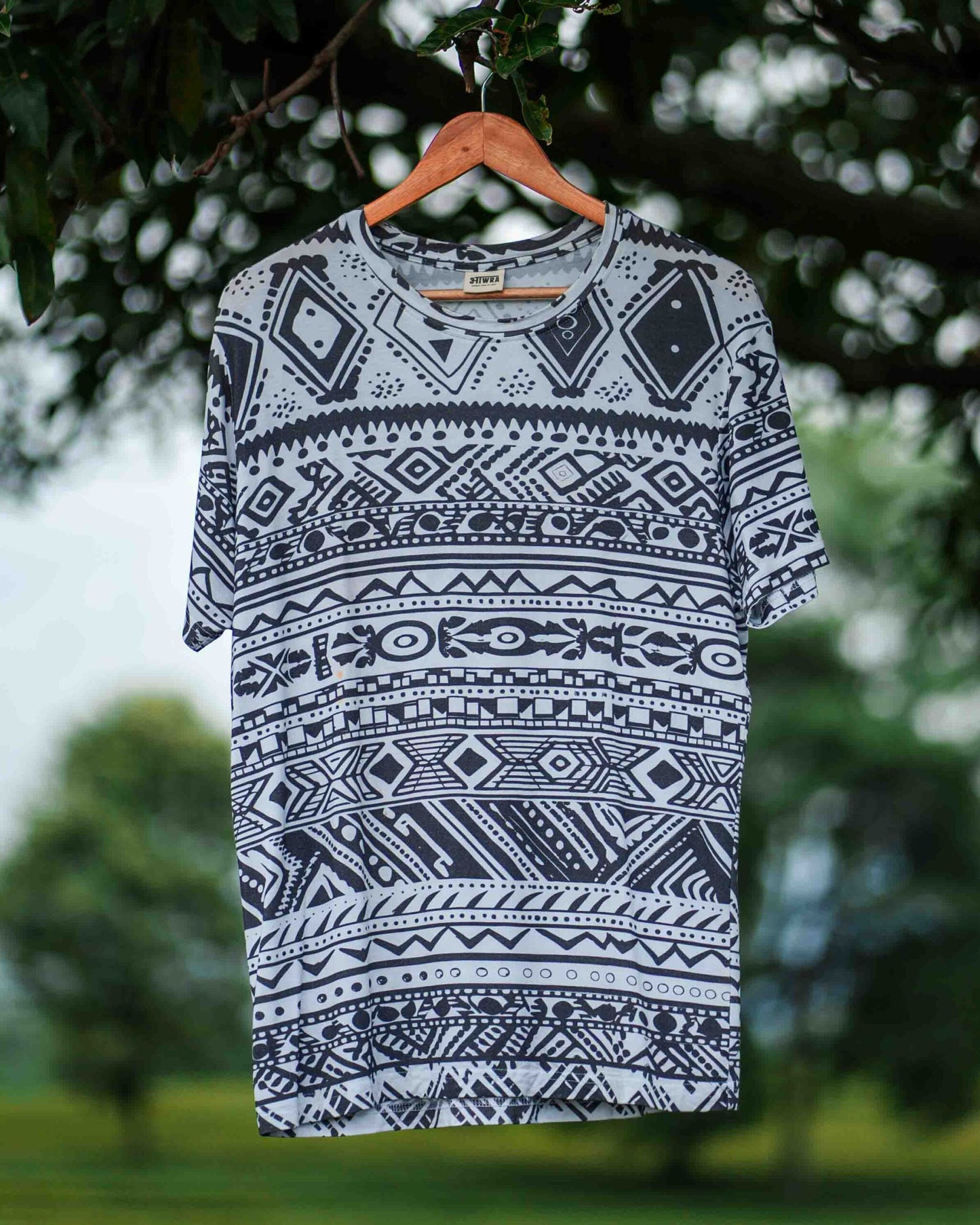 Aztec T-Shirt - Black & White